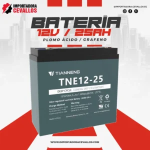 Batería Tianneng 12V 25Ah para moto eléctrica