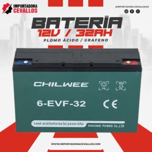 Batería 12V 32Ah Chilwee para moto eléctrica