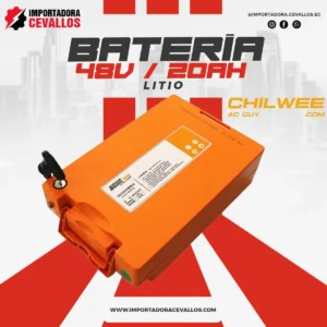 Batería de litio 48V 20Ah Chilwee para moto eléctrica
