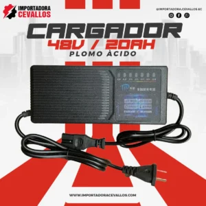 Cargador 48V 20AH para baterías de moto eléctrica plomo-ácido