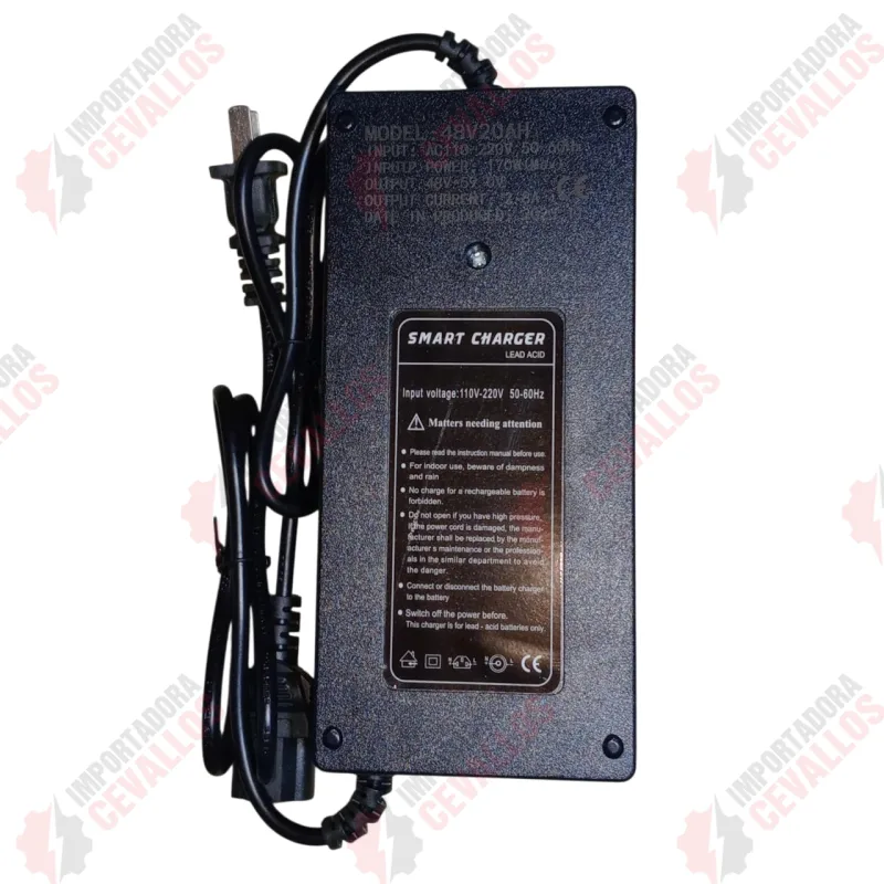 Especificaciones del cargador para moto eléctrica de plomo-ácido 48V 20AH