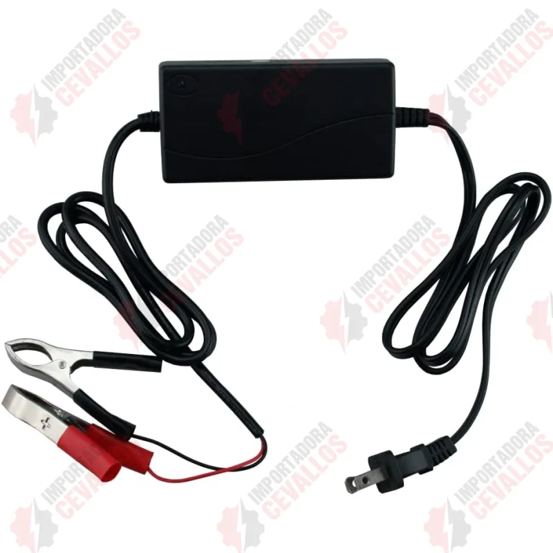 Vista frontal del cargador 12V 12AH de plomo-ácido