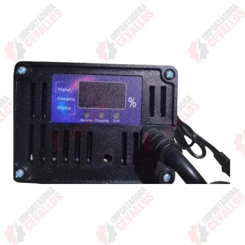 Pantalla de estado de carga de cargador de batería de litio 84v 10a litio