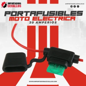 Portafusibles 30A a Prueba de Salpicaduras para Moto Eléctrica